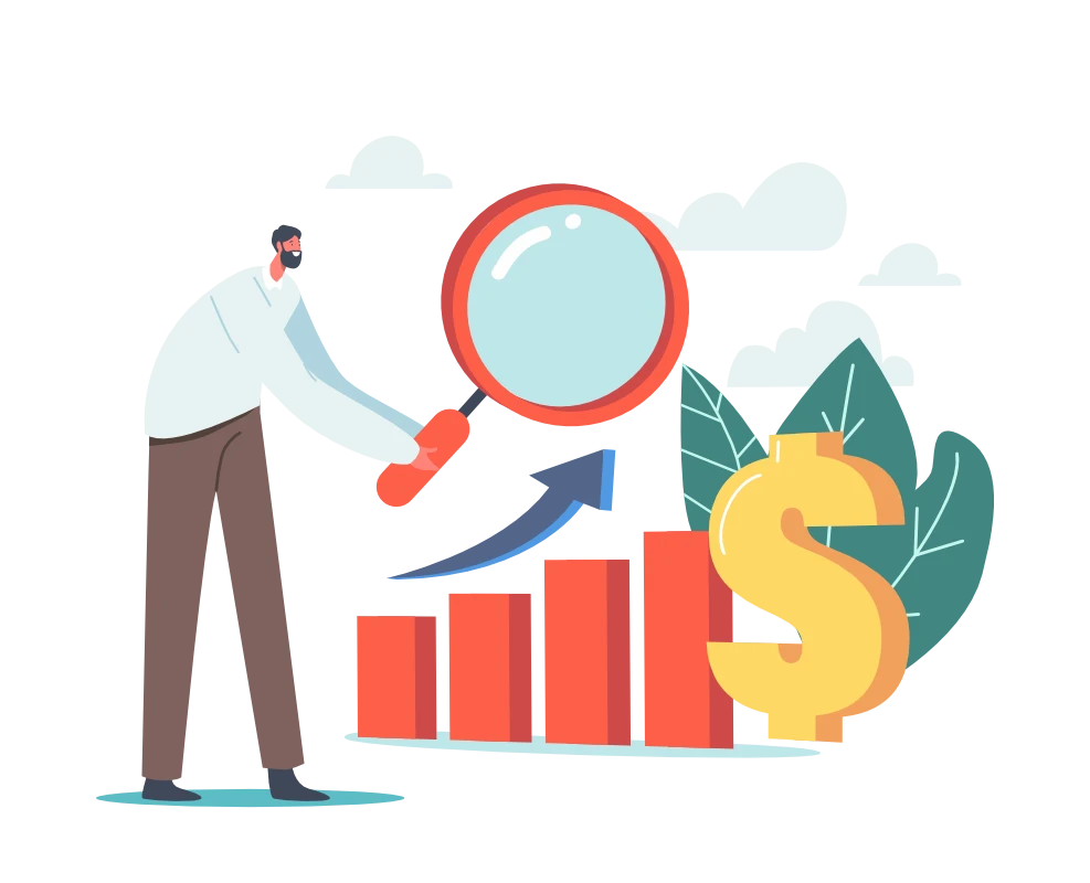 A man looks for business tax strategies