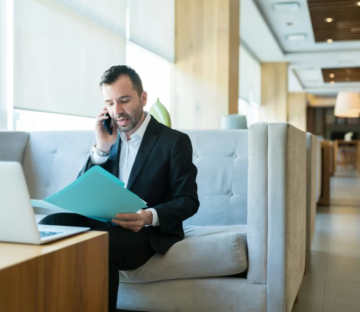 Executive speaks with his outsourced CFO